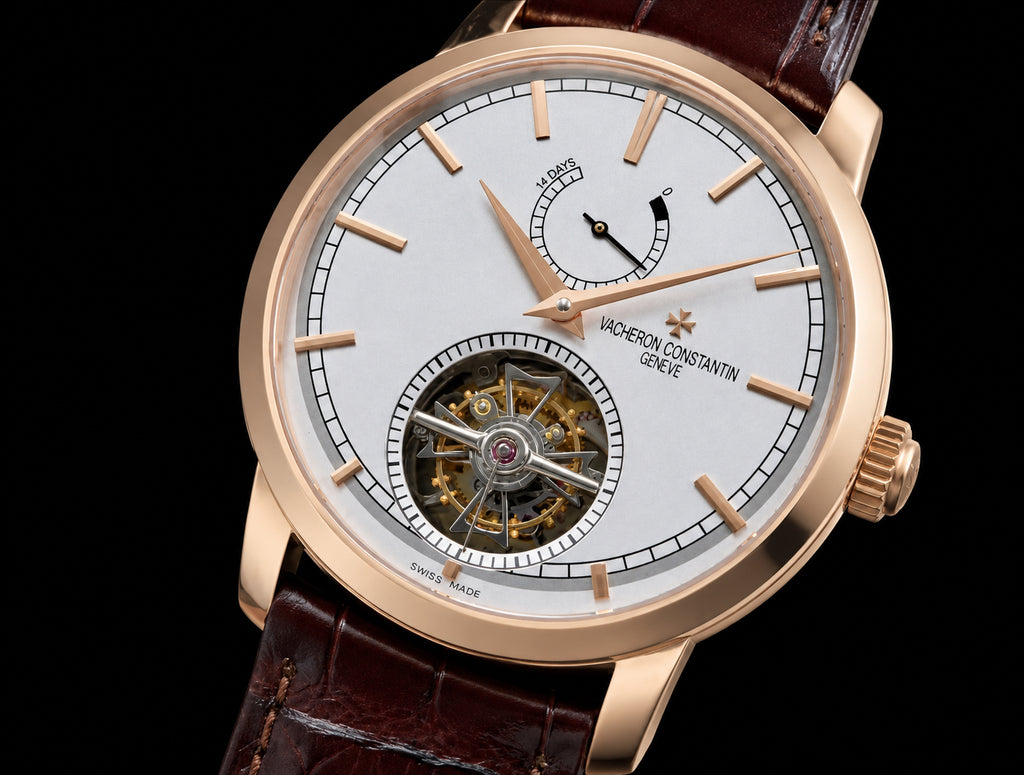 Reloj Tourbillon con Reserva de Marcha Dorado y Rosado