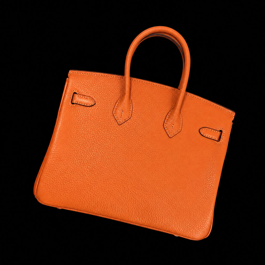 Bolso de Mano Naranja Estructurado