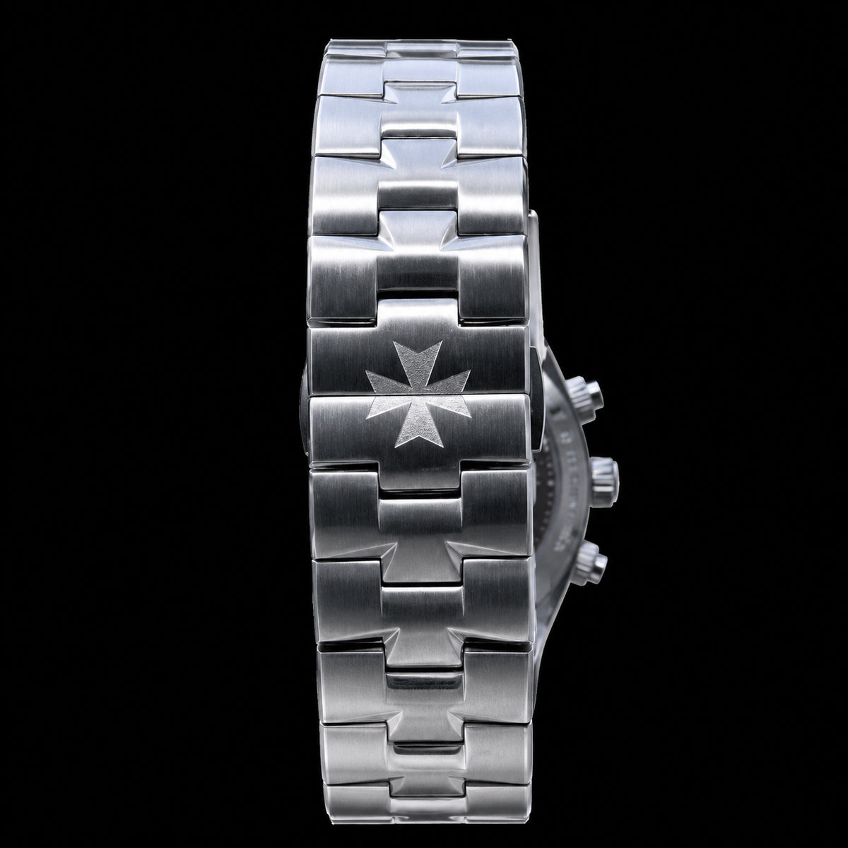 Overseas Chronograph – Elegancia plateada