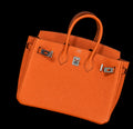 Bolso de Mano Naranja Estructurado