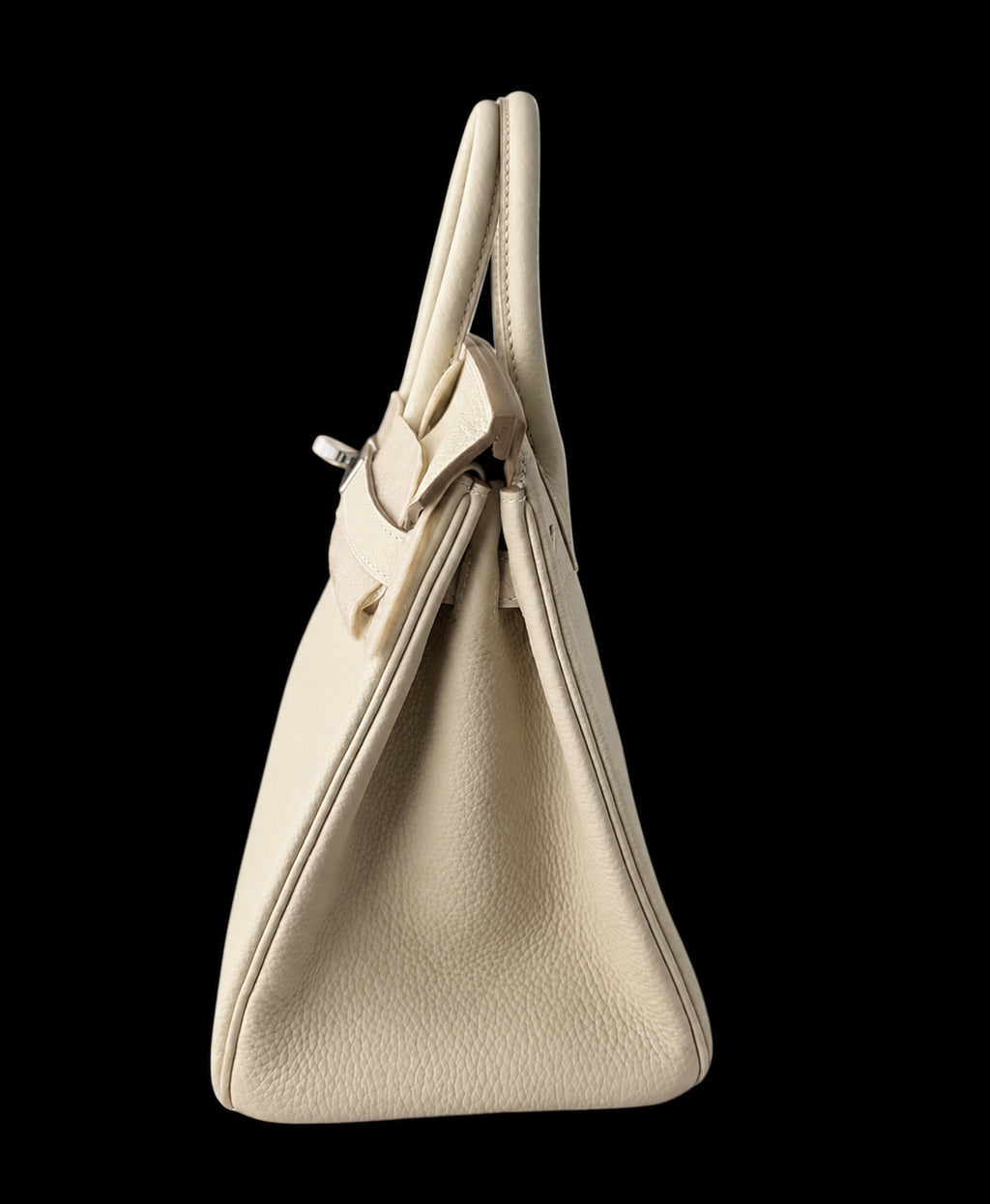 Bolso de Mano Beige Estructurado