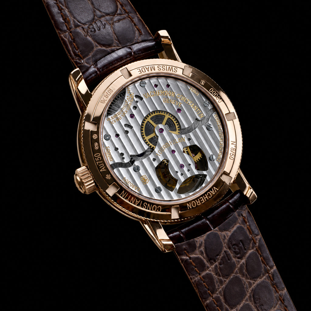 Reloj Tourbillon con Reserva de Marcha Dorado y Rosado
