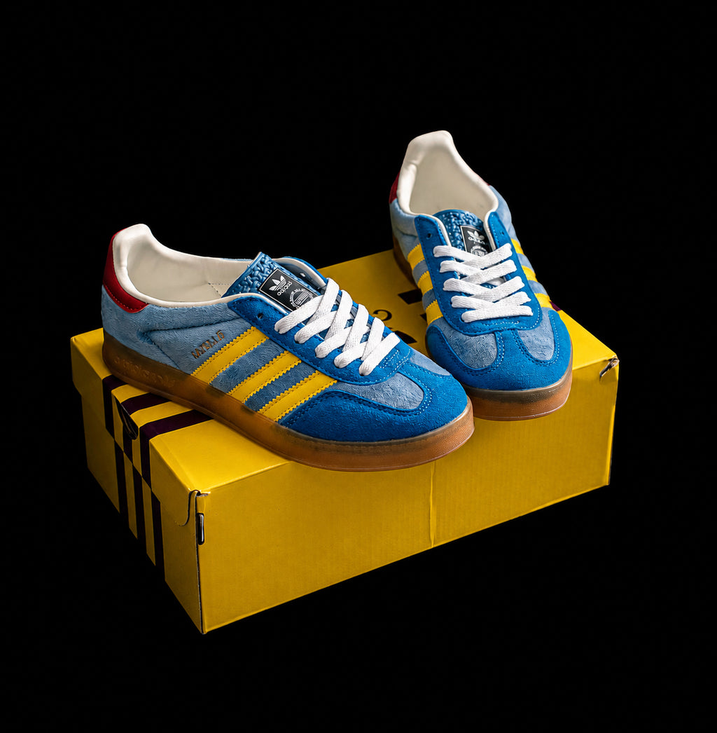 Samba Azul Denim y Amarillo