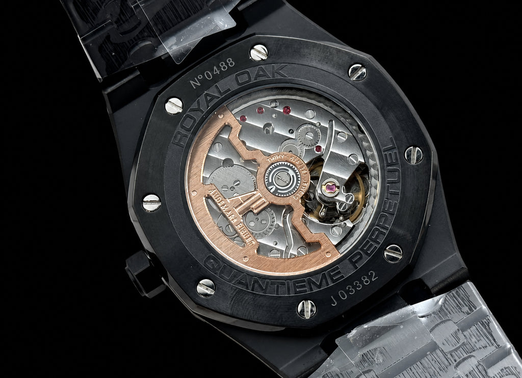 Royal Oak Esqueletizado Calendario Perpetuo Negro