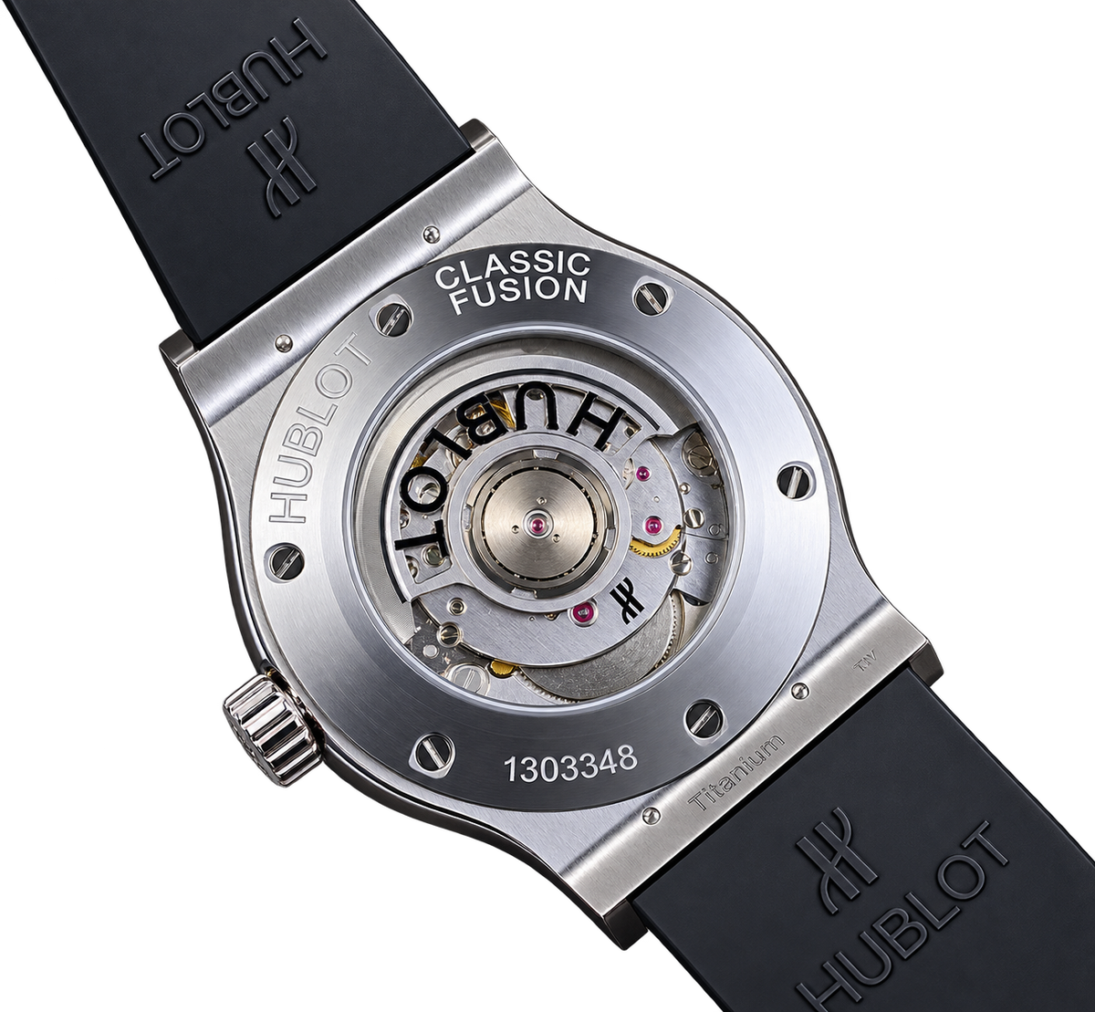 Reloj automático de lujo con esfera antracita y correa de caucho