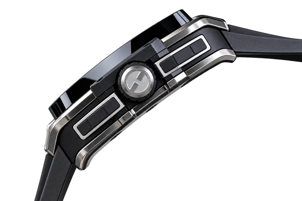 Reloj cronógrafo automático esqueletado de lujo.