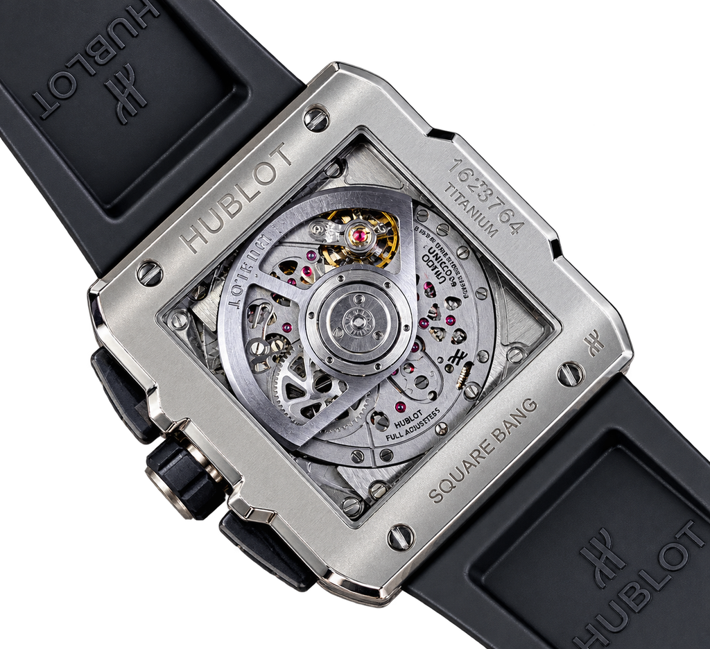 Reloj cronógrafo automático esqueletado de lujo.