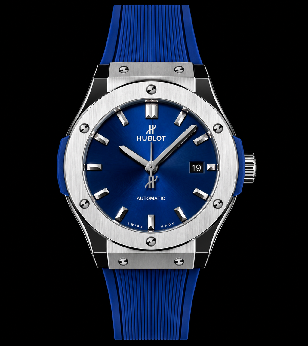 Reloj Automático de Lujo — Esfera Azul