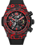 Reloj automático de lujo con esfera verde abierta.