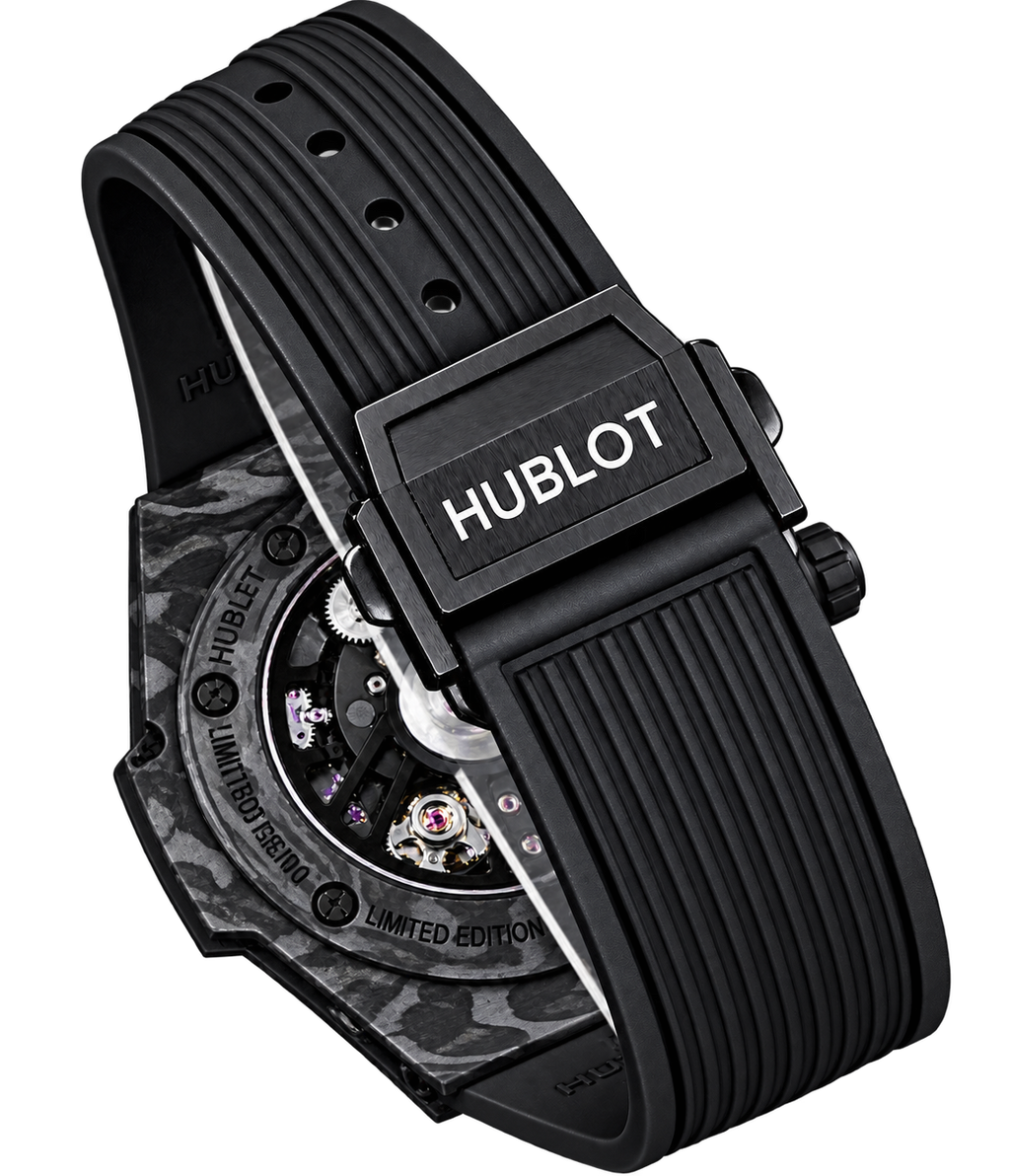 Reloj cronógrafo automático esqueletado de lujo.