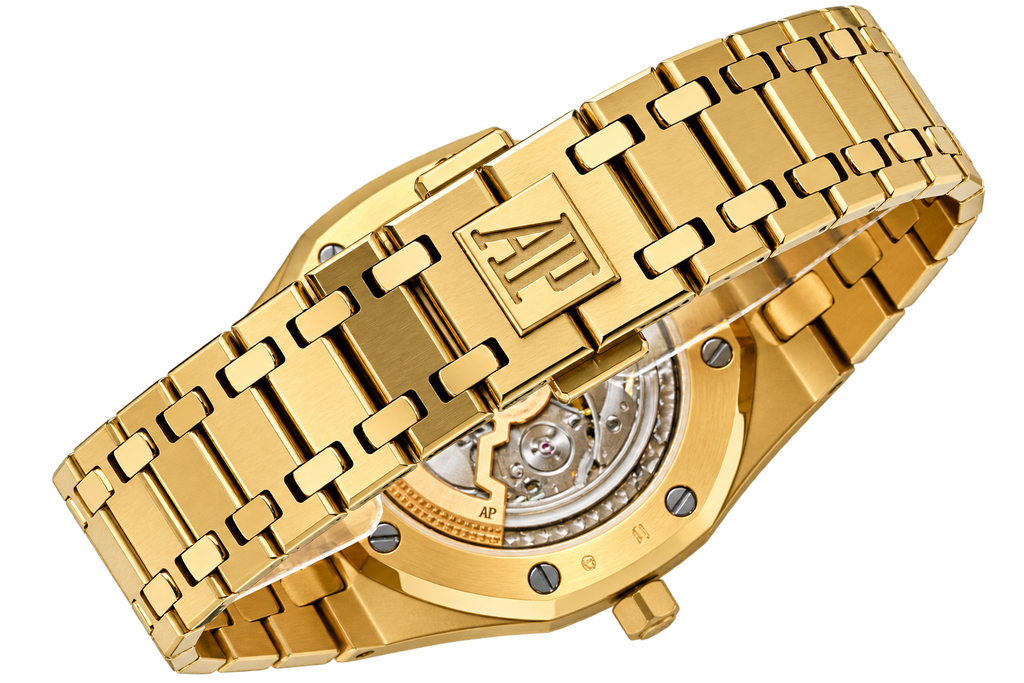 Reloj automático de lujo con esfera degradada.