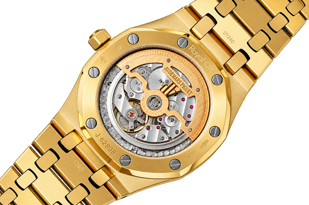 Reloj automático de lujo con esfera degradada.
