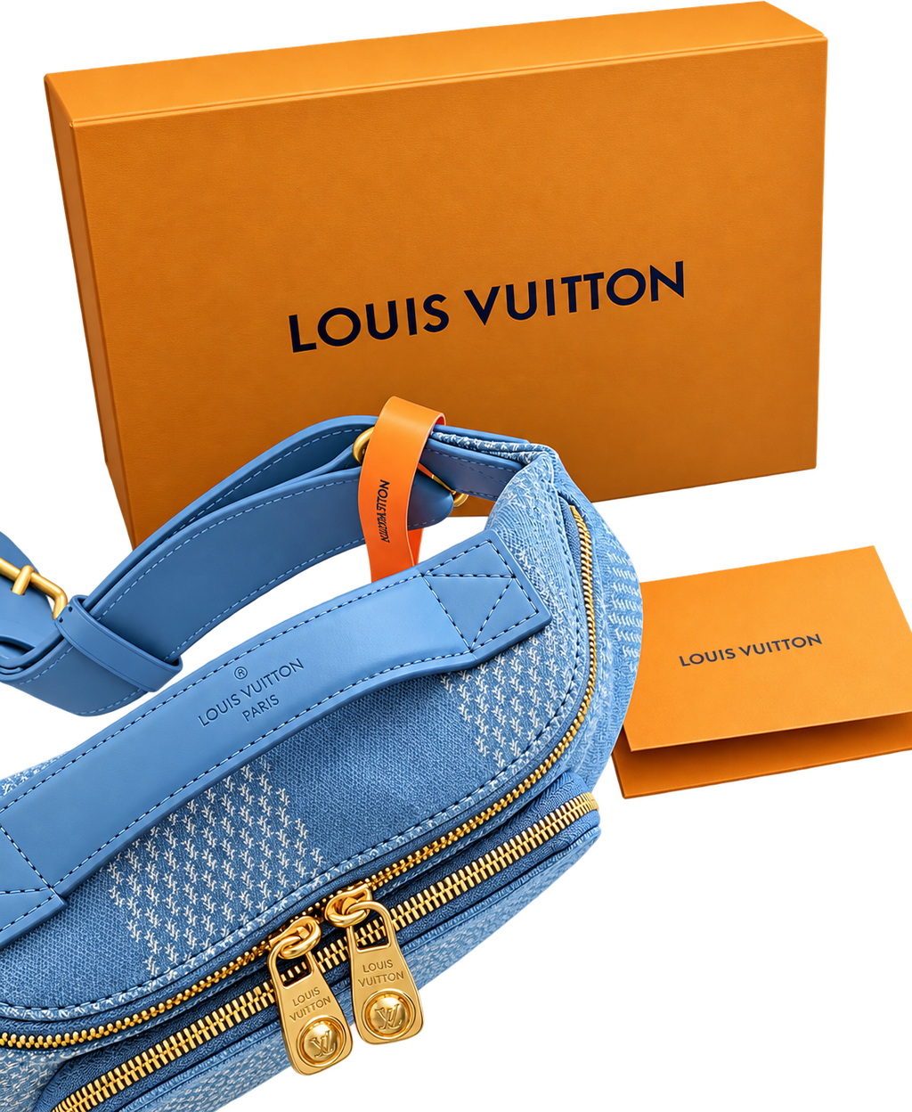 Riñonera Denim Azul Premium — Estilo Streetwear de Lujo