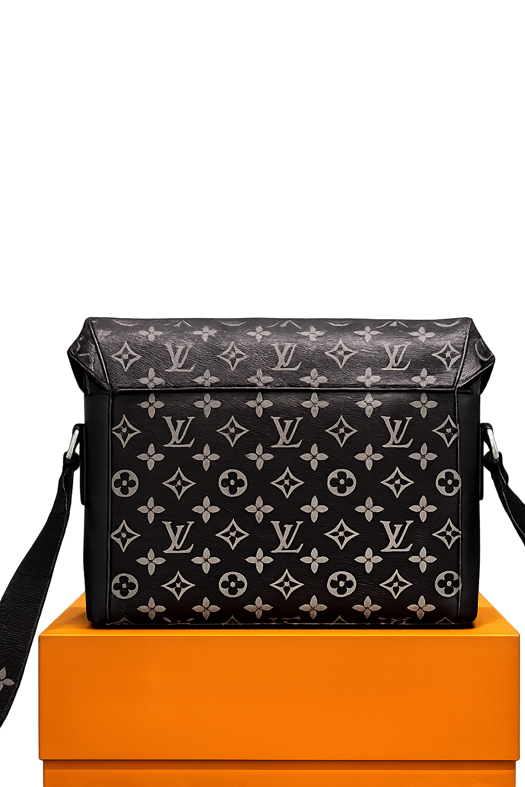 Bandolera Messenger Monogram Negro — Estructura y Carácter