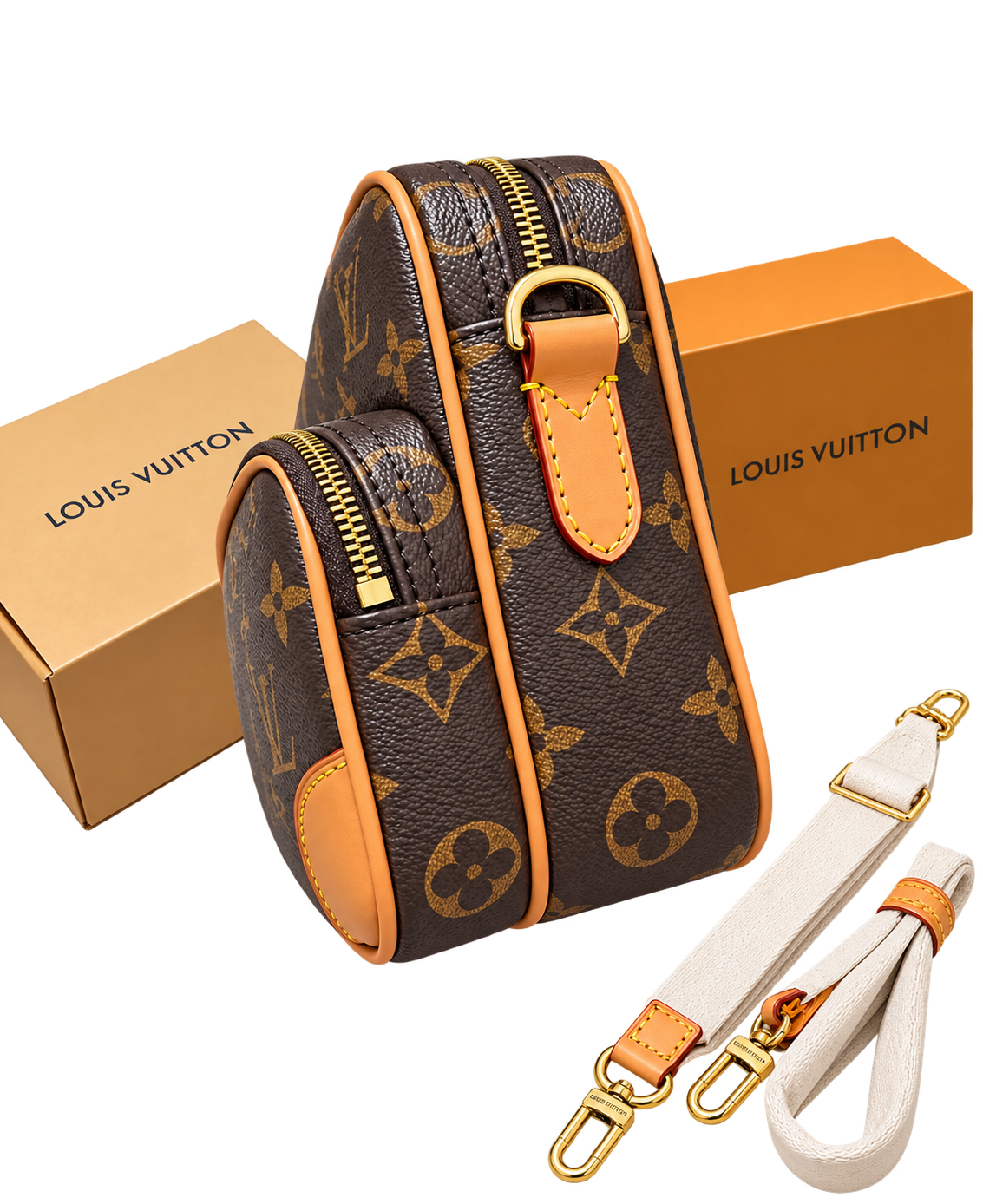 Bolso Bandolera Doble Compartimento Monogram — Clásico Reinventado