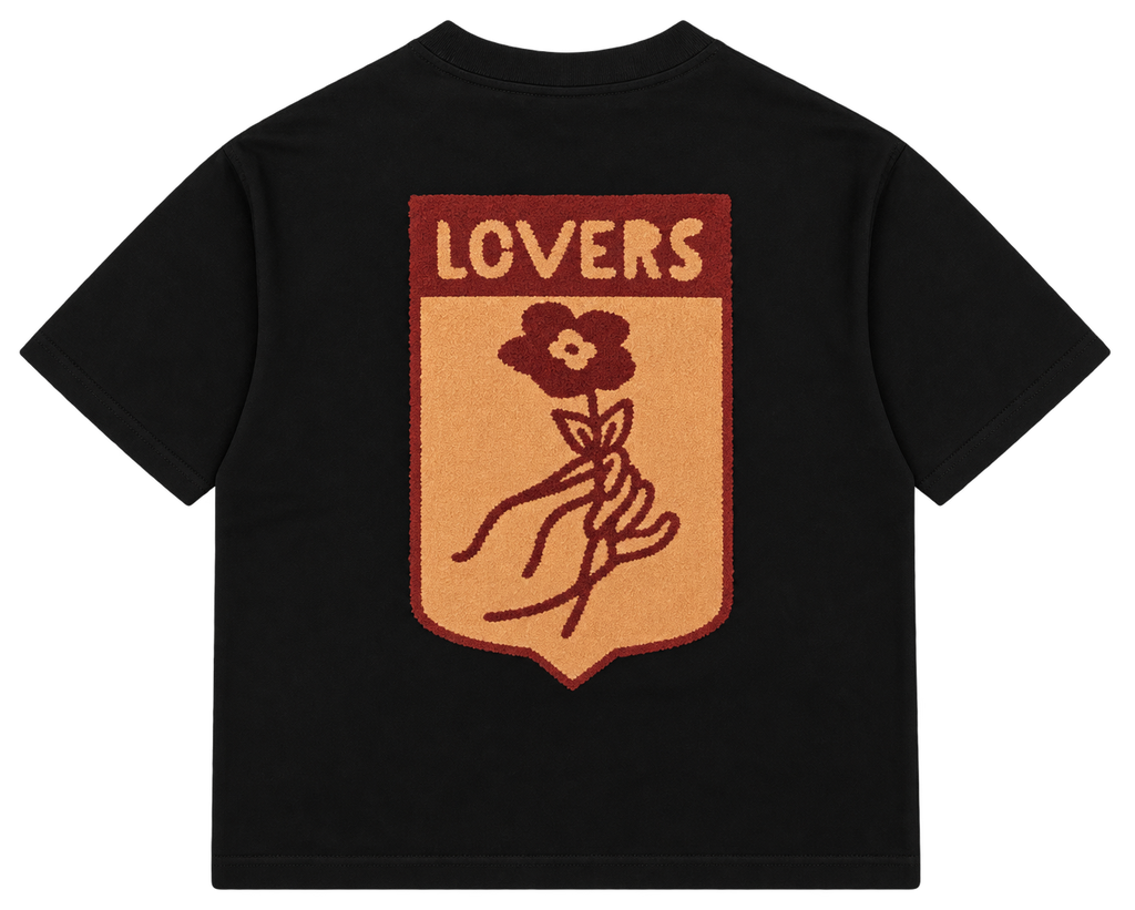 Camiseta Oversize Negra con Estampado Gráfico — Calidad Premium