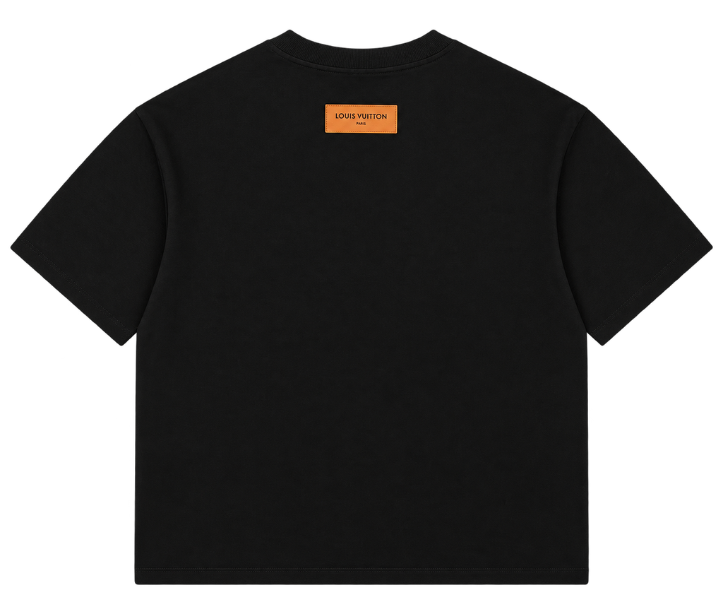 Camiseta Oversize Negra con Print Artístico de Calabazas — Edición Halloween
