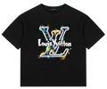 Camiseta Oversize Negra con Print Gráfico "Splash" XL — Calidad Premium