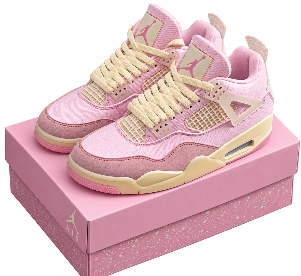 Silueta retro 4 en clave rosa pastel