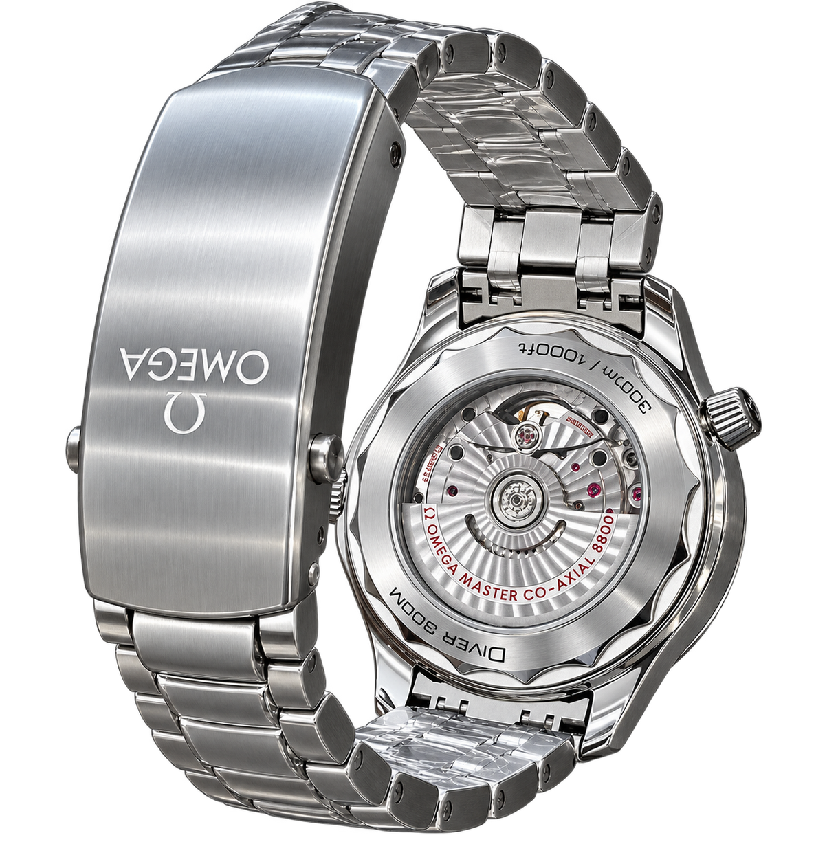 Reloj Diver Blanco Acero — Edición Profesional