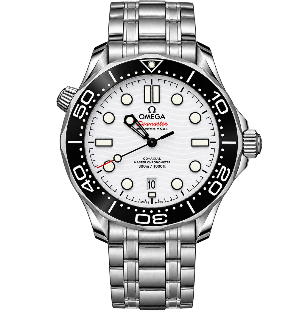 Reloj Diver Blanco Acero — Edición Profesional
