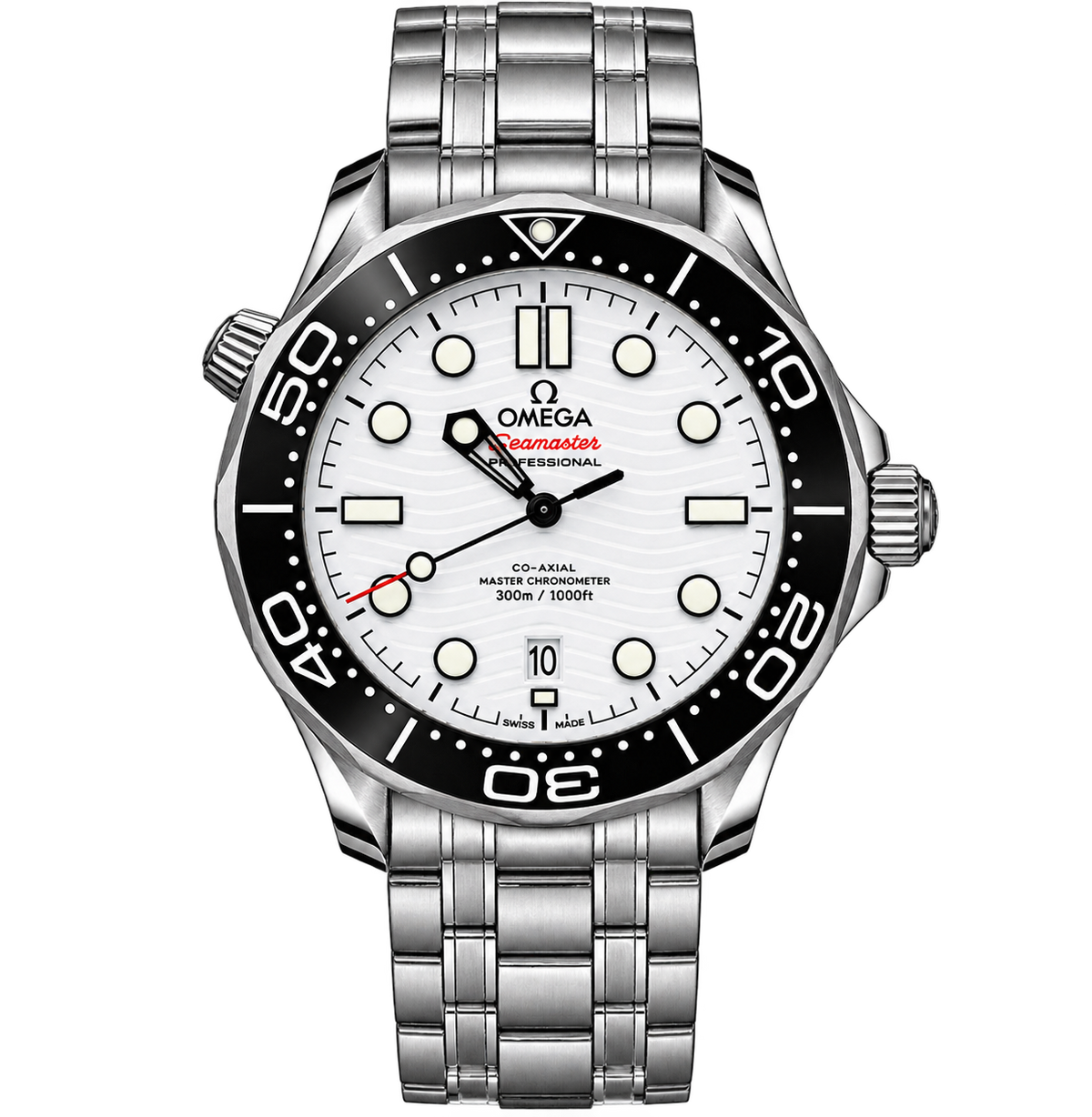 Reloj Diver Blanco Acero — Edición Profesional
