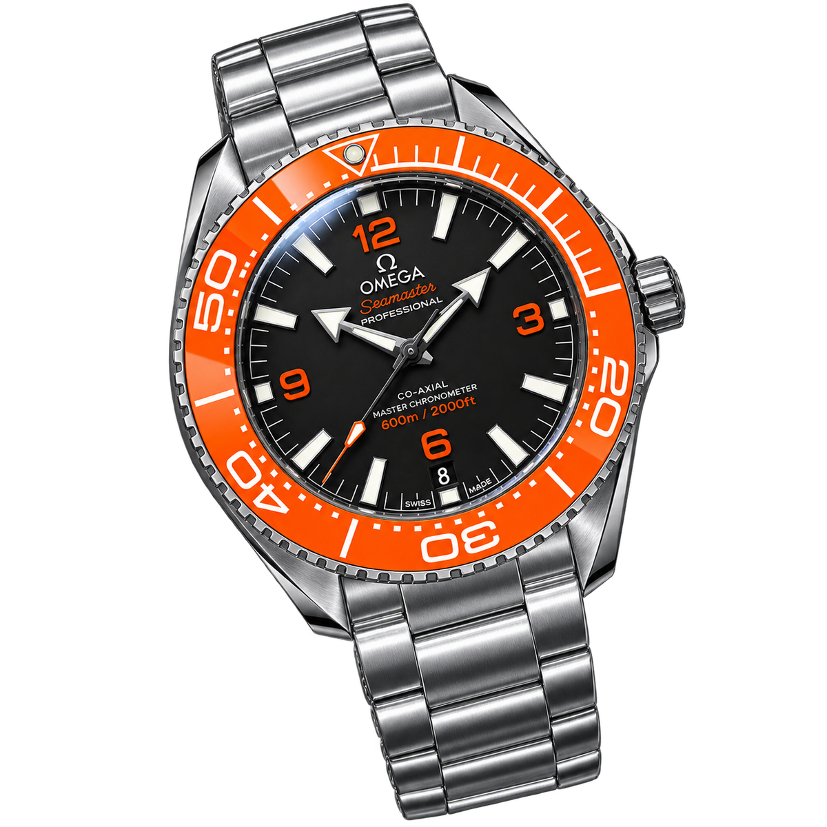 Reloj Diver Naranja & Negro — Edición Profesional