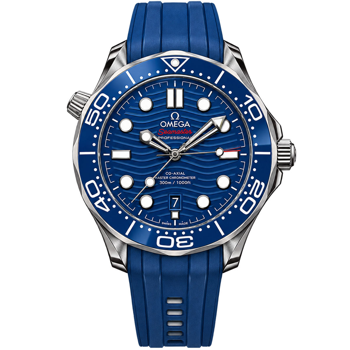 Reloj Diver Azul Total — Correa de Caucho Deportiva