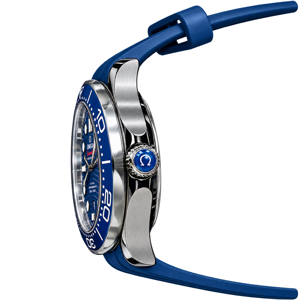 Reloj Diver Azul Total — Correa de Caucho Deportiva