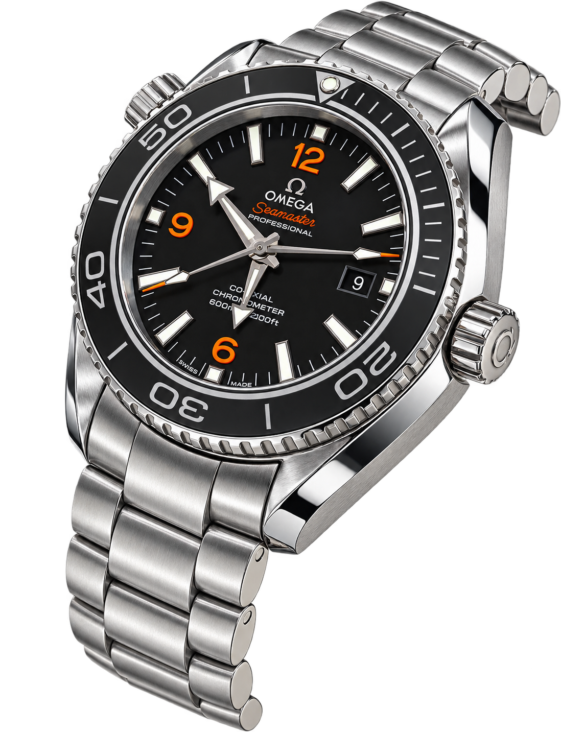 Reloj Diver Negro &  Naranja — Edición Profesional