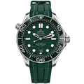 Reloj Diver Verde Total — Correa de Caucho Deportiva