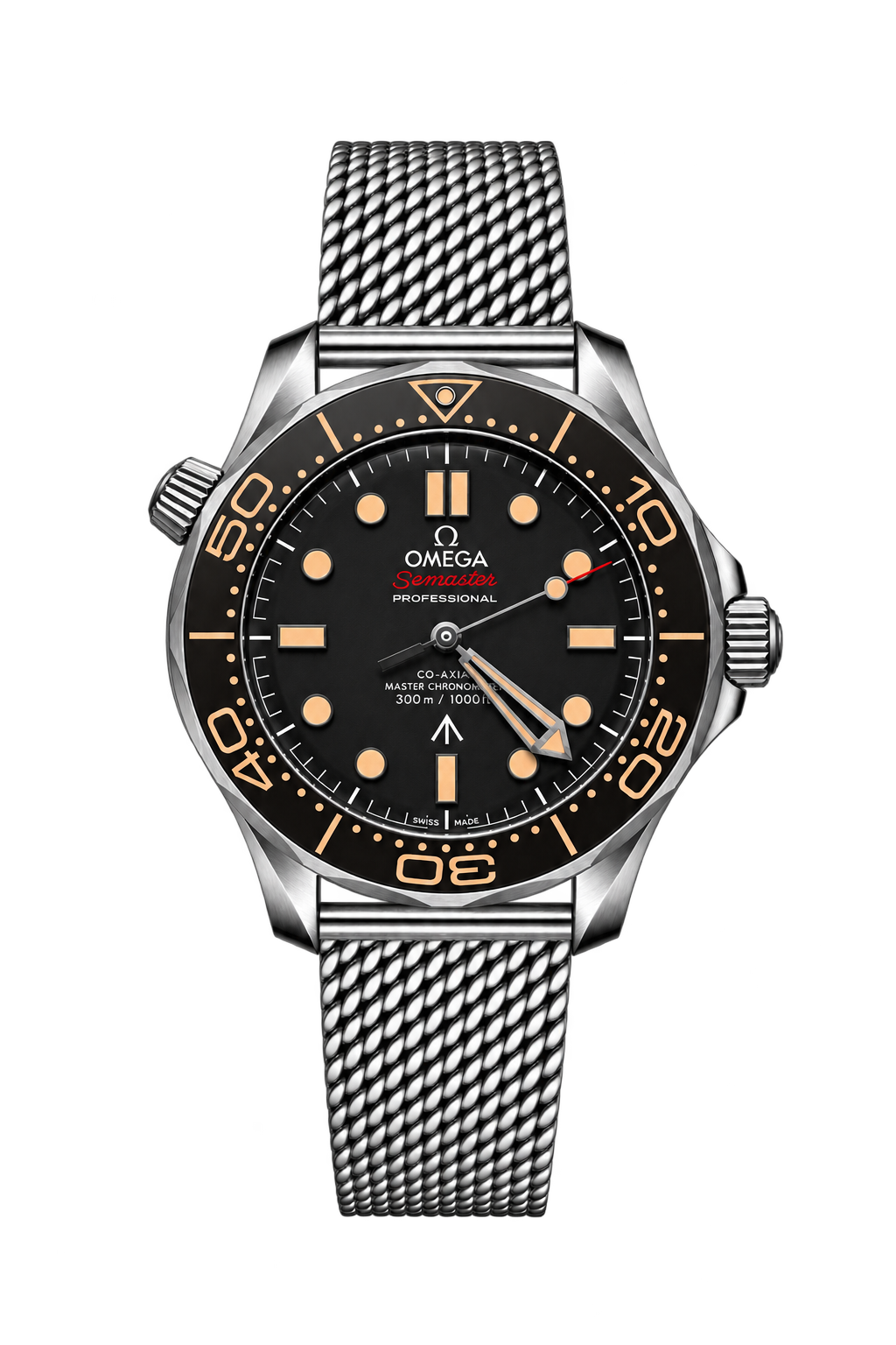 Reloj Diver Edición Especial — Malla Milanesa & Detalles Vintage