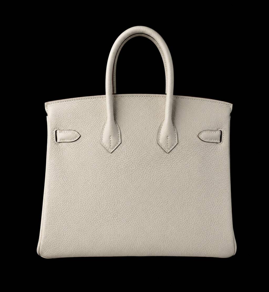 Bolso de Mano Beige Estructurado