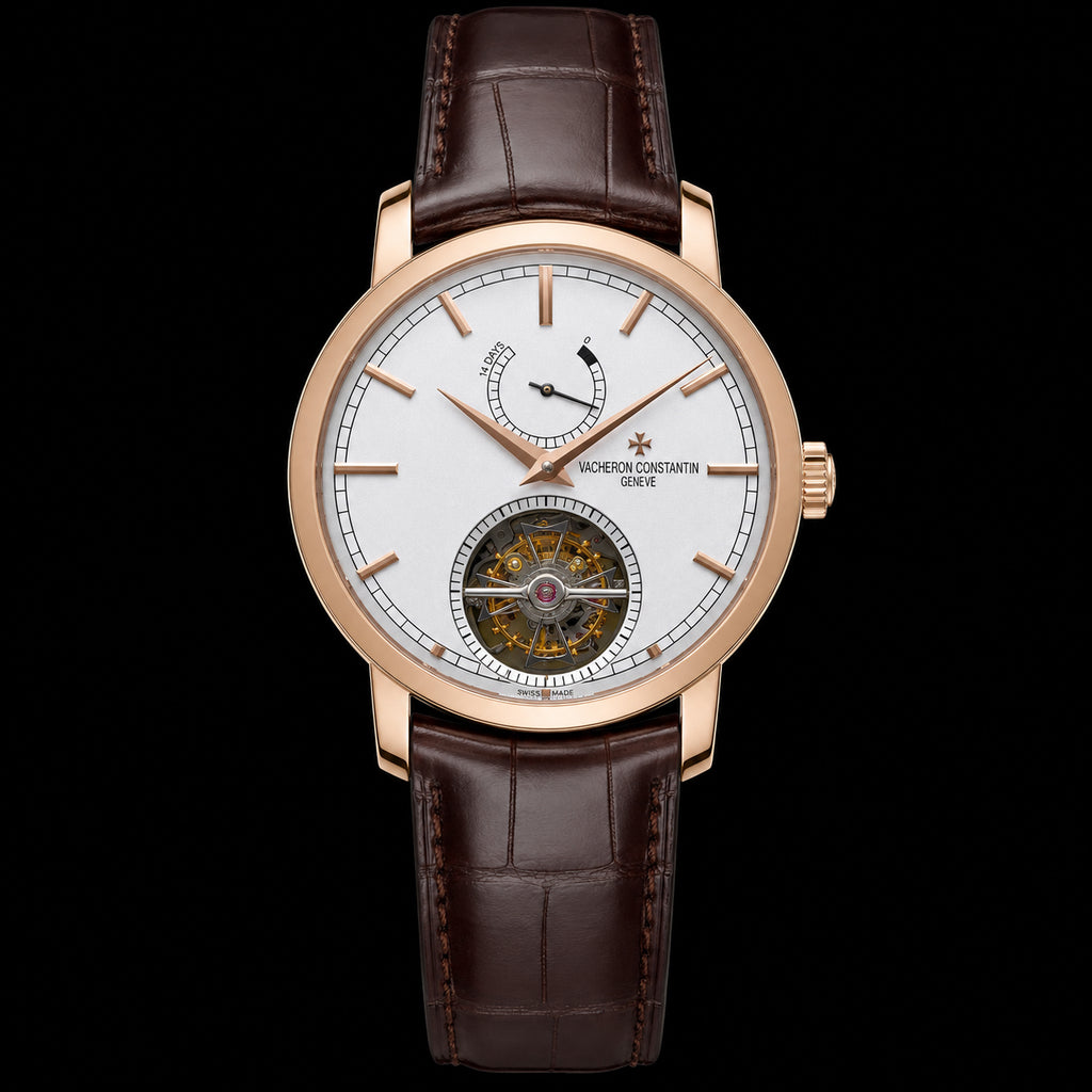 Reloj Tourbillon con Reserva de Marcha Dorado y Rosado