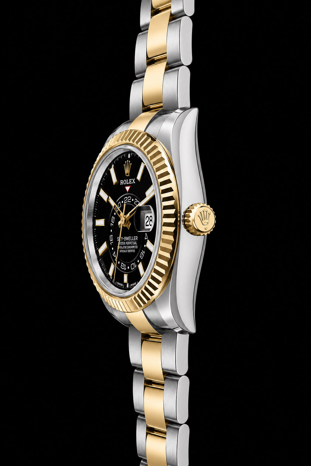 Sky-Dweller Bicolor con Esfera Negra