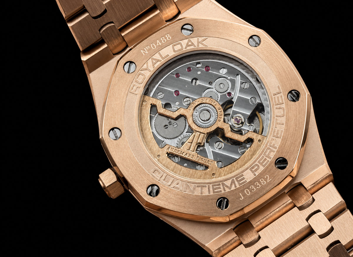 Royal Oak Calendario Perpetuo Oro Rosa y Azul Estelar
