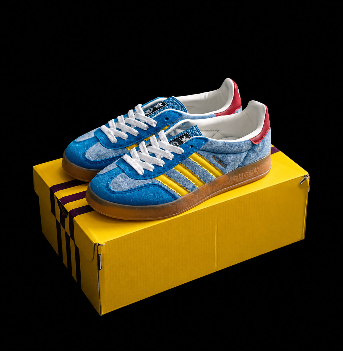 Samba Azul Denim y Amarillo