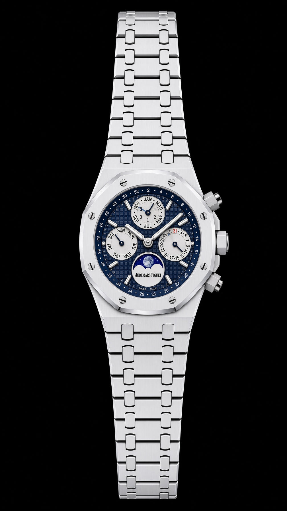 Royal Perpetual Calendar – Steel  Midnight Blue